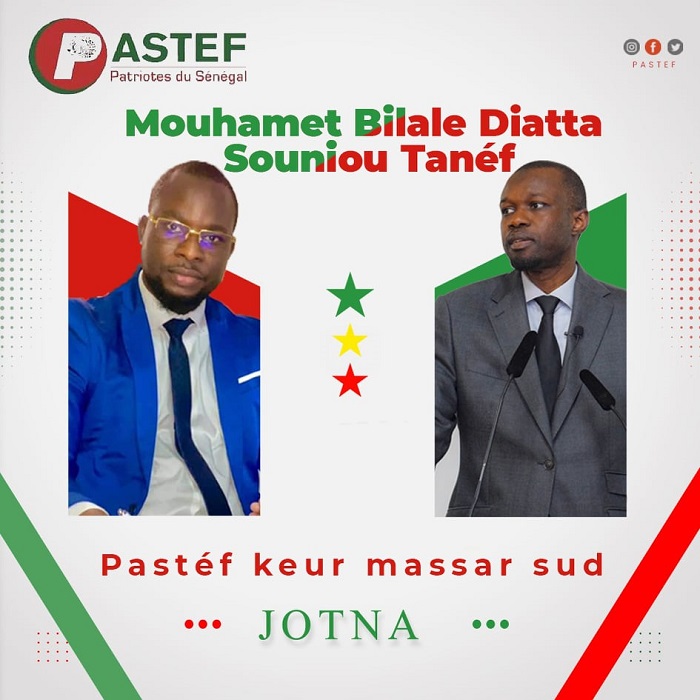 Listes électorales : Mouhamed B. Diatta (Pastef) initie la caravane « Disso ak askanou keur Massar »