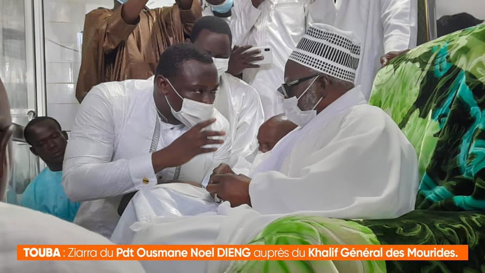 Touba : Ousmane Noël Dieng reçu par Serigne Moutakha (Vidéo)