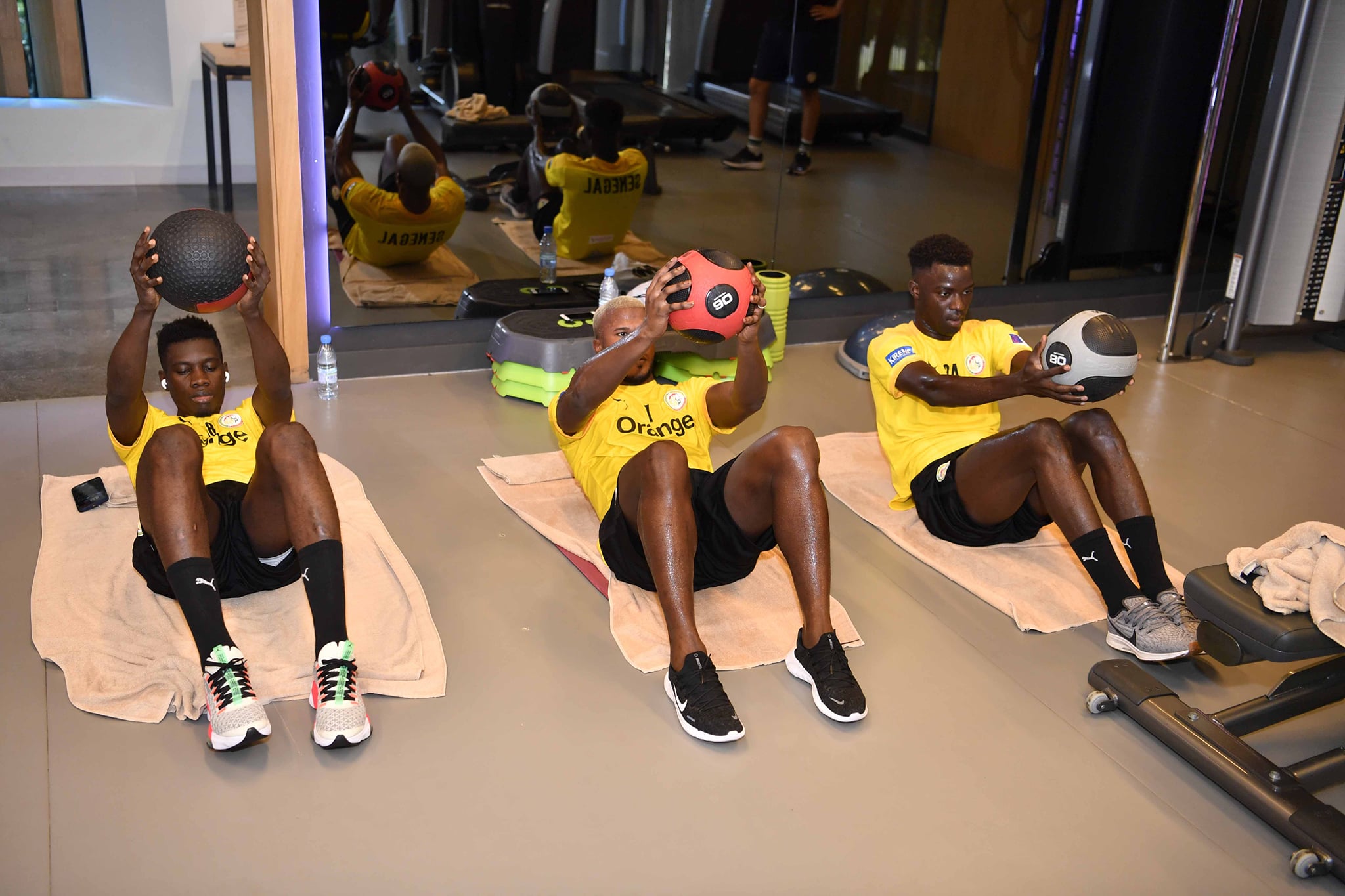 En images, la première séance d’entrainement des Lions