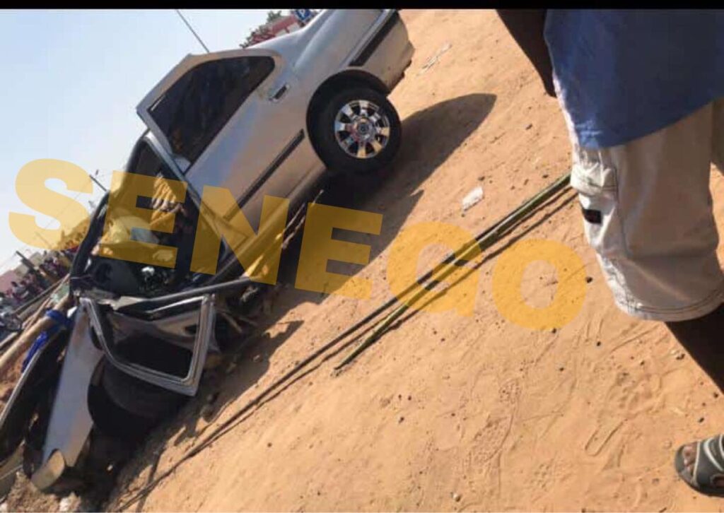 Nécrologie : Voici ce qui reste de la voiture de Mbaye Sapar Sapar apres l’accident m0rtel à Dahra Djolof(Vidéo)