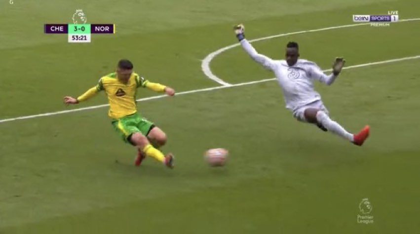 Chelsea vs Norwich: Regardez ce sauvetage monstrueux de Édouard Mendy (Vidéo)