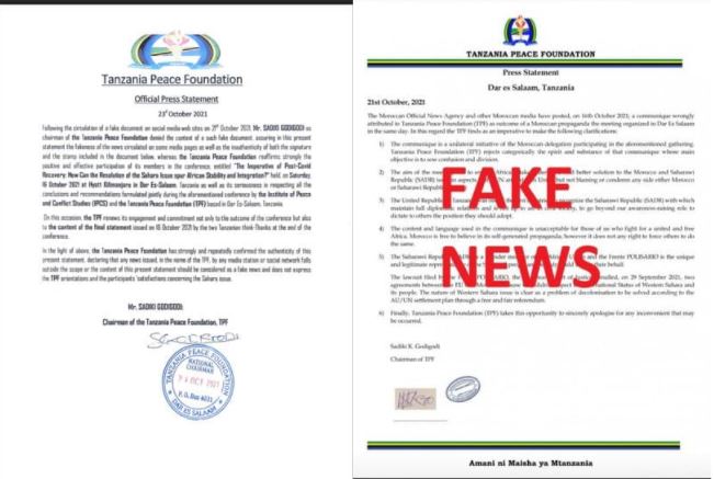 Manipulations: Un flagrant mensonge des propagandistes algériens dénoncé par la TPF