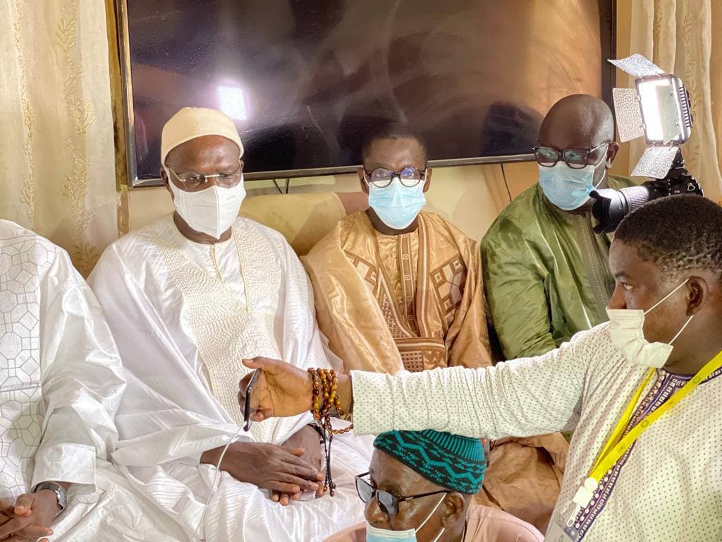 Médina Baye : Khalifa Sall, Ousmane Sonko et cie reçus par le Khalife Général