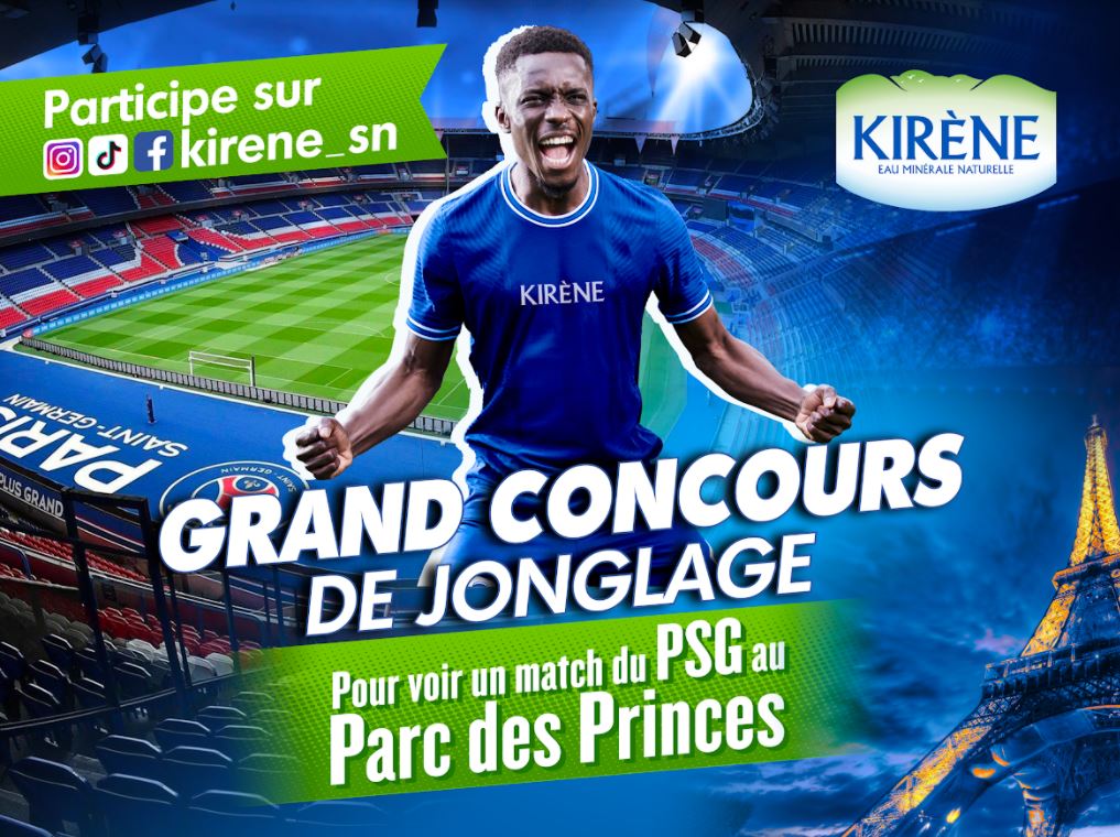 Grand concours de jonglage Kirène : Un billet d’avion Dakar-Paris pour assister à un match de PSG…