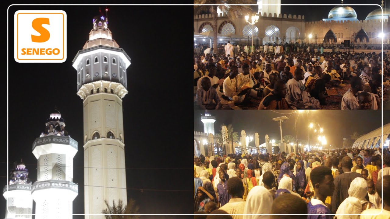 Gamou à Touba Les temps forts à la Grande Mosquée de Touba (Senego Tv)