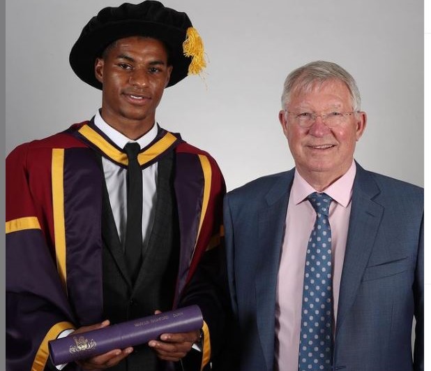 La star de Man United, Marcus Rashford, obtient un diplôme honorifique de l’Université de Manchester