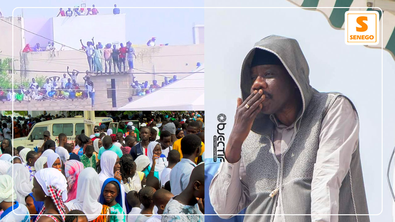 Tivaouane: Apparition de Serigne Moustapha Sy, guide du DMWM, scènes de liesse (Senego Tv)