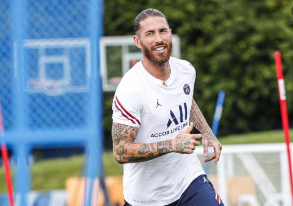PSG : Sergio Ramos a repris l’entraînement collectif !