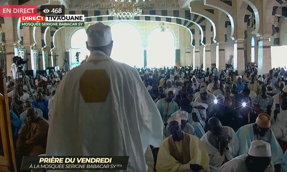 Direct-Tivaouane : Suivez la Prière à la Mosquée Serigne Babacar Sy (Vidéo)