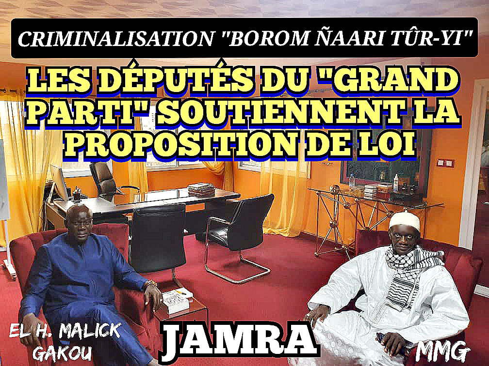 Criminalisation des LGBT : Jamra salue la posture patriotique du Grand Parti