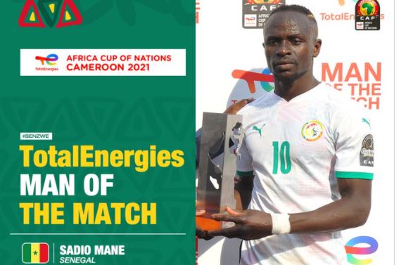 Can 2021: Sénégal vs Zimbabwe : Sadio Mané élu homme du match