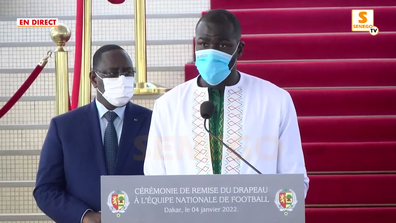 Cérémonie de Remise du drapeau : Le discours du capitaine Kalidou Koulibaly (Senego Tv)