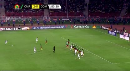 (Vidéo) Can 2021 – Cameroun vs Comores : M’changama réduit le score sur un magnifique coup franc (2-1) !