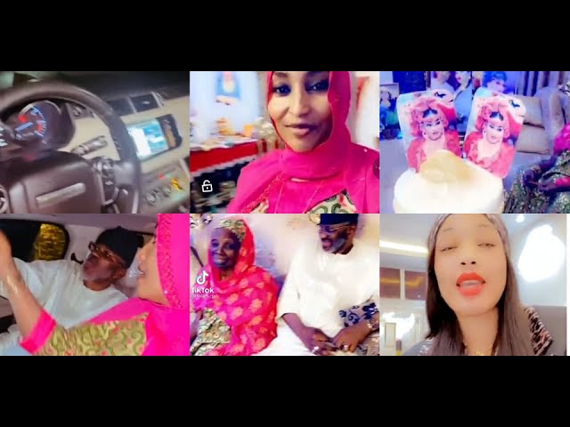 Anniversaire de Ngoye Fall: Son mari, Askia lui offre une voiture de luxe et un gâteau de reine