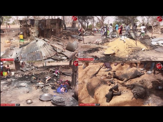 Diourbel : Un violent incendie frappe le village de  Nébé (vidéo)