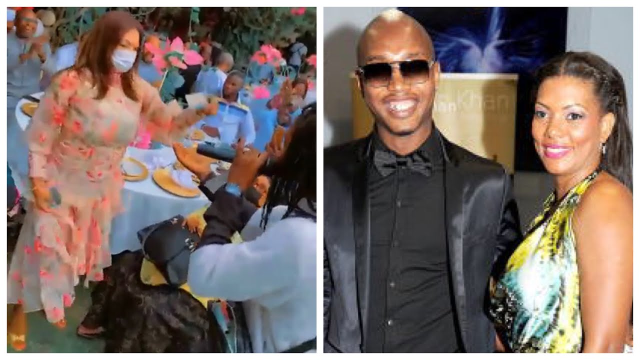 (Vidéo) – Chantée par les « Bogomans », Valérie, l’épouse de El Hadj Diouf, se lâche comme jamais. Regardez !
