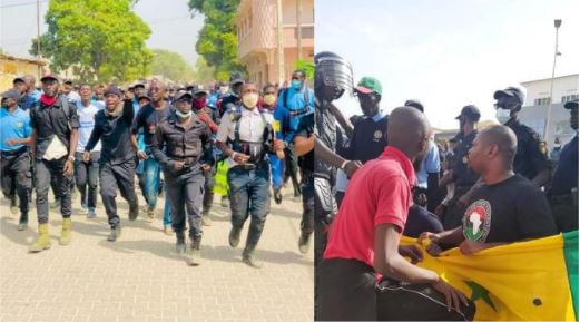 Manifestation : Guy et les Aps malmenés par la Police…(photos)