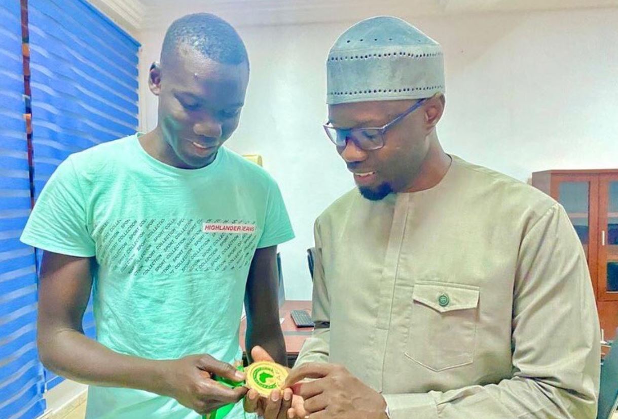 Ziguinchor : Le gardien de Casa Aliou Badara Faty a été reçu par Ousmane Sonko !