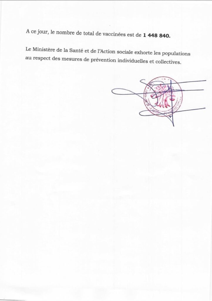 Covid-19 : 13 nouveaux cas positifs, 13 guéris , aucun décès