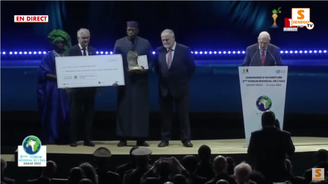 Forum mondial de l’eau : L’Omvs, lauréate du Grand Prix Mondial Hassan II, récompensée de 100 000 dollars (Senego tv)