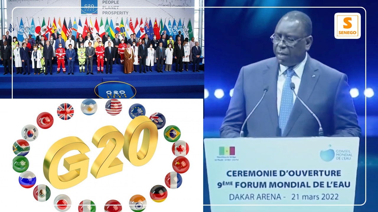 Macky Sall : « Il est temps que le G20 prête attention aux problématiques liées à l’eau » Senego TV