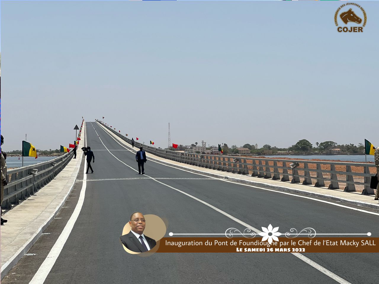 Grand pont de Foundiougne Plus long du Sénégal, baptisé « Pont à