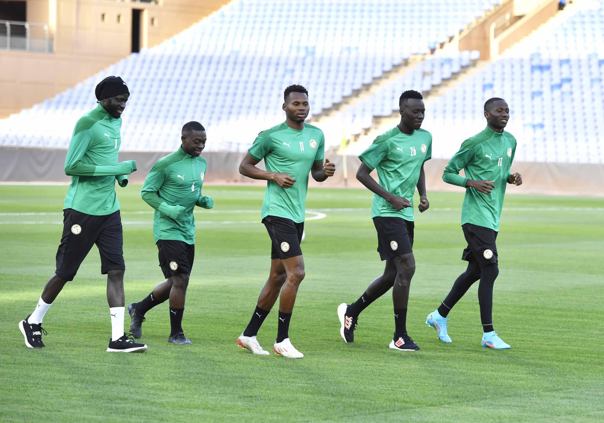 (Photos) Egypte vs Sénégal: Regardez la première séance d’entrainement des Lions à Marrakech !