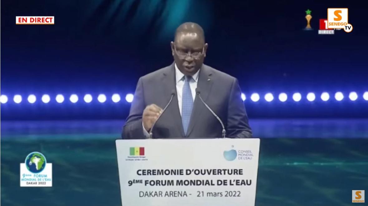 Sommet mondial de l’eau : Macky Sall sonne l’alerte (Senego TV)