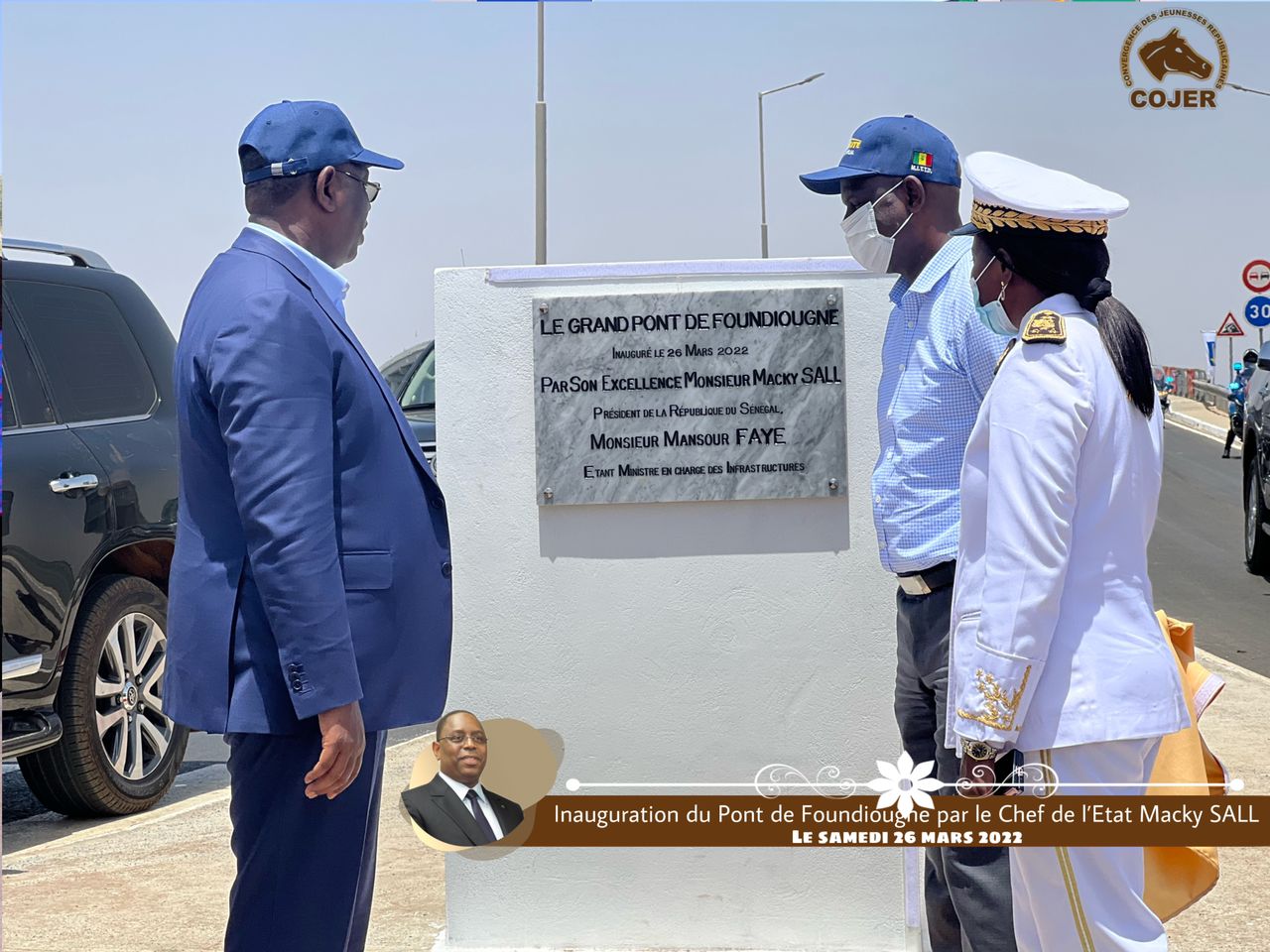 Grand pont de Foundiougne : Plus long du Sénégal, baptisé « Pont à péage Nelson Mandéla » par le Président Macky Sall