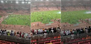 Qualif Mondial 2022 : Des supporters Nigérians en colère attaquent des joueurs ghanéens et détruisent le stade