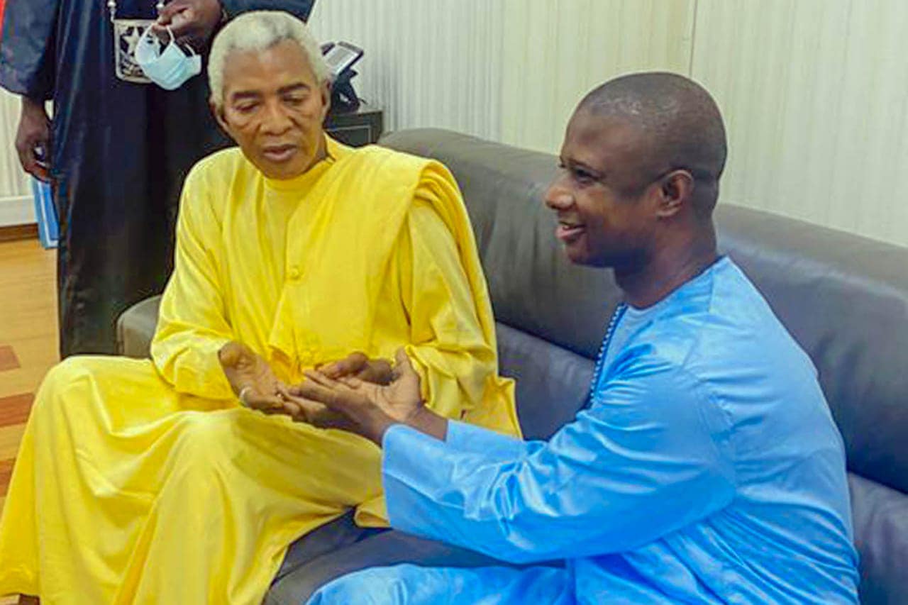 Ministère de l’Intérieur: Rencontre entre Serigne Abdou Karim Mbacké et Antoine Diome (photos)
