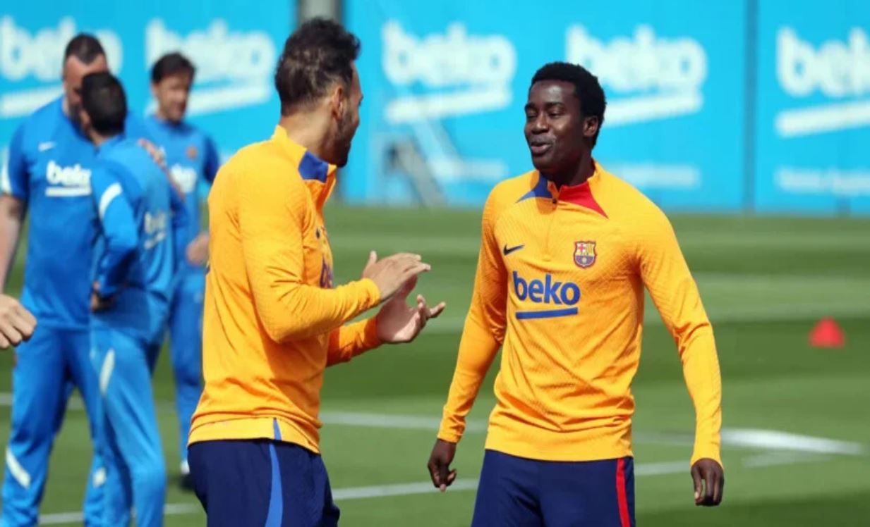 FC Barcelone : Moussa Wagué a effectué son retour à l’entraînement collectif (Photos)