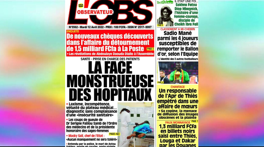 La Une des journaux Rfm du Mardi 12 Avril 2022 en (Wolof)