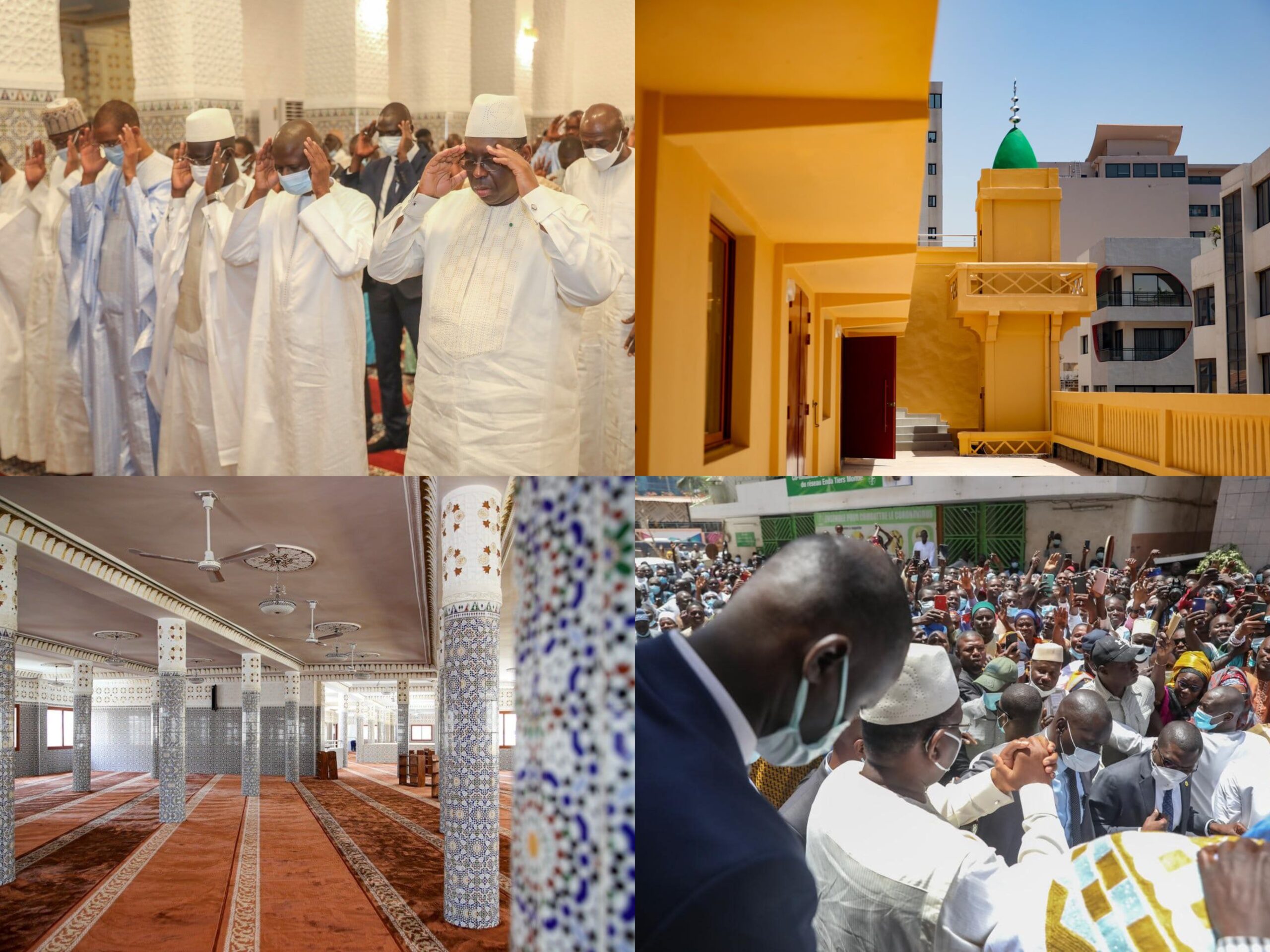 Dakar : Macky Sall a inauguré la mosquée Blanchot réhabilitée (Photos)