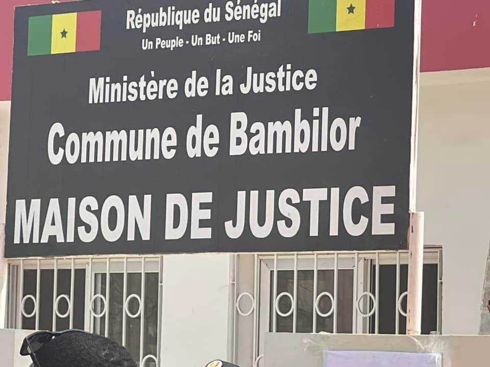 Justice de proximité : La commune de Bambilor dotée d’une Maison de justice