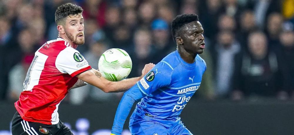 Ligue Europa Conférence : L’Om battu à Feyenoord (2-3), Bamba Dieng buteur