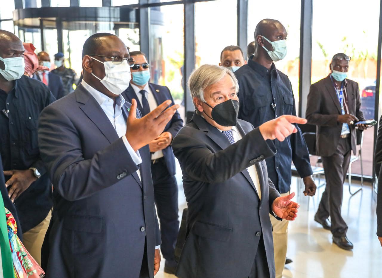 Diamniadio : Visite de Macky Sall et António Guterres au nouveau siège des Nations unies pour l’Afrique de l’Ouest (Photos)