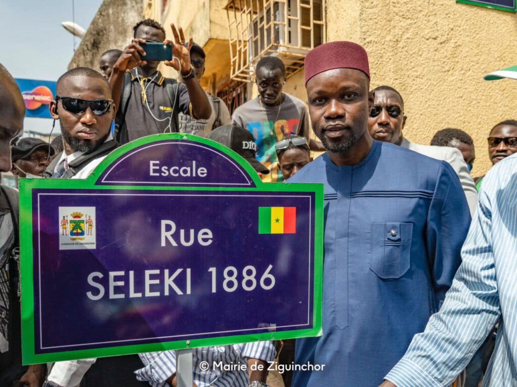 Ziguinchor : Ousmane Sonko a rebaptisé des rues et avenues de la ville (photos)