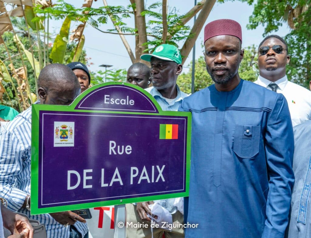 Ziguinchor : Ousmane Sonko a rebaptisé des rues et avenues de la ville (photos)