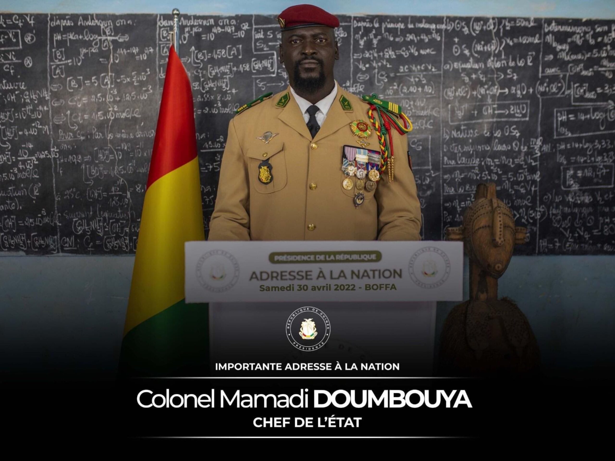 Guinée : Le chef de la junte, Mamady Doumbouya choisit une transition «de 39 mois»