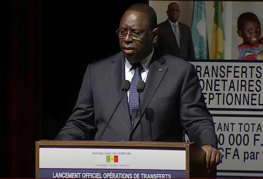 Opération Cash transfert : Macky magnifie le « recul » de la pauvreté au Sénégal (Vidéo)