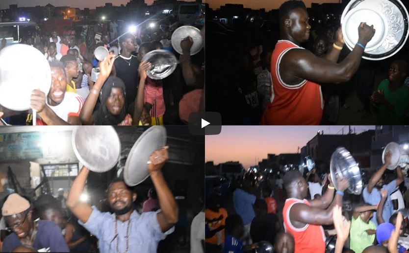 Concert de casseroles et de klaxons : Mot d’ordre bien suivi, les 10 mn largement dépassées (vidéo)