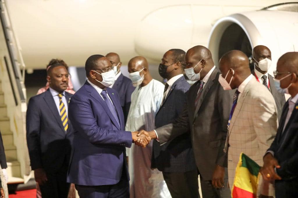 Réunion de l’Union africaine: Les images de l’arrivée de Macky Sall en Zambie