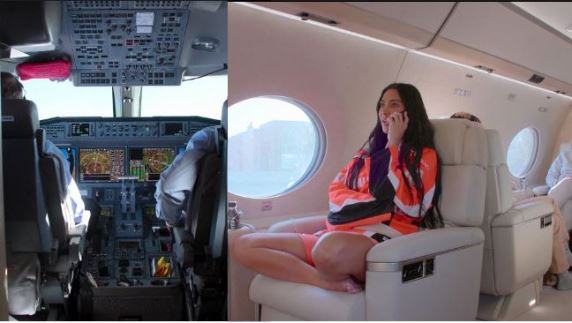 Kim Kardashian : Dans son extravagant jet privé, c&rsquo;est le grand luxe !