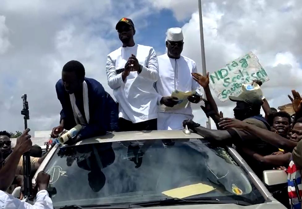 Législatives : En direct, la caravane de Sonko à Taïf, département de Mbacké