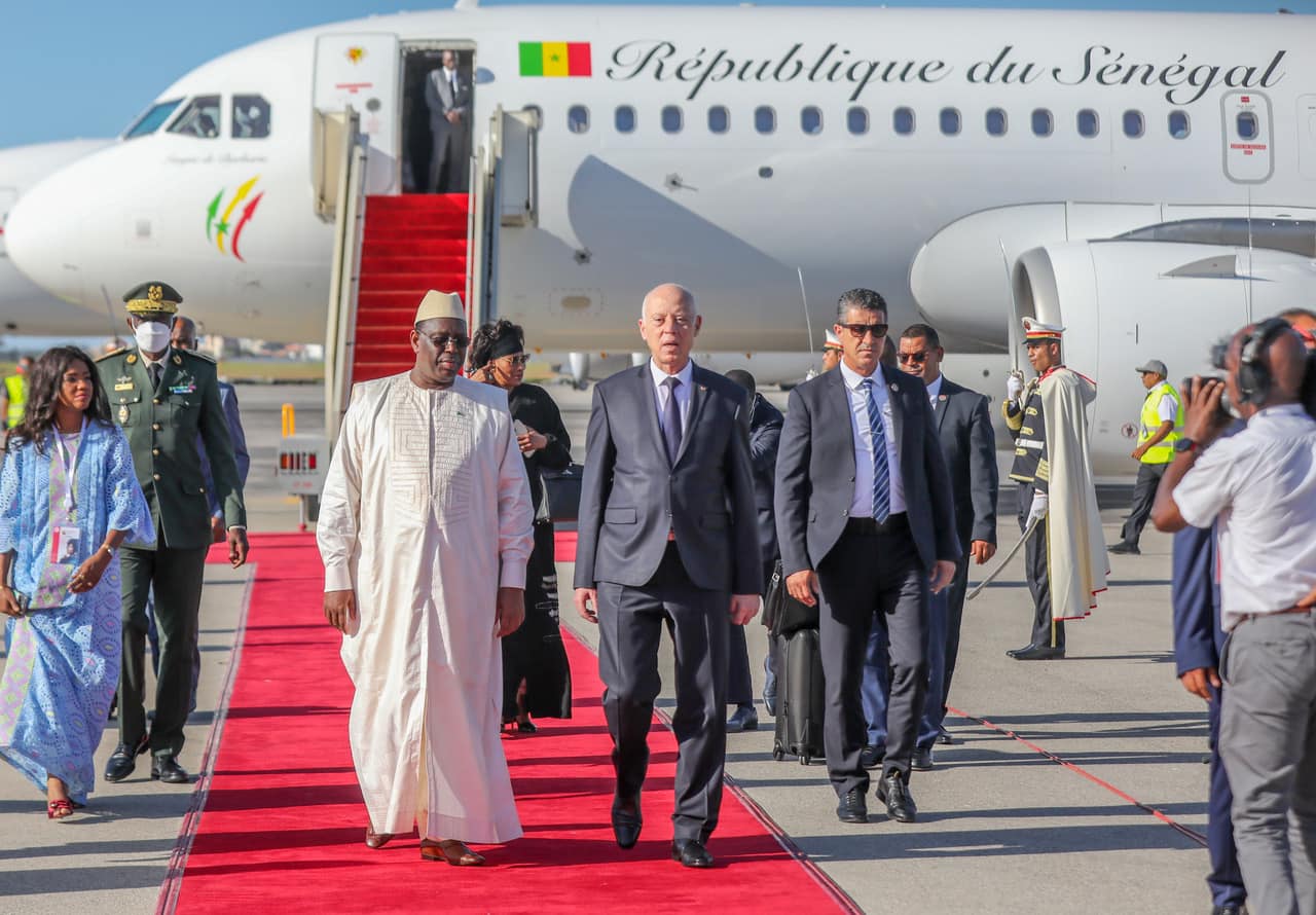 8e Conférence internationale de Tokyo : Macky Sall débarque à Tunis