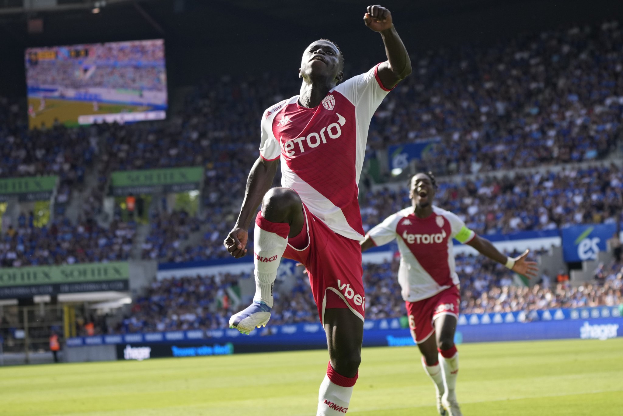 Ligue 1: Monaco s’impose contre Strasbourg, Krépin Diatta et Habib Diallo buteurs (Vidéos)