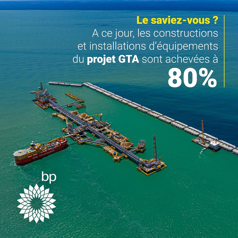 Grand Tortue Ahmeyim (GTA): « 80% des travaux d’installation des infrastructures achevés » (BP)