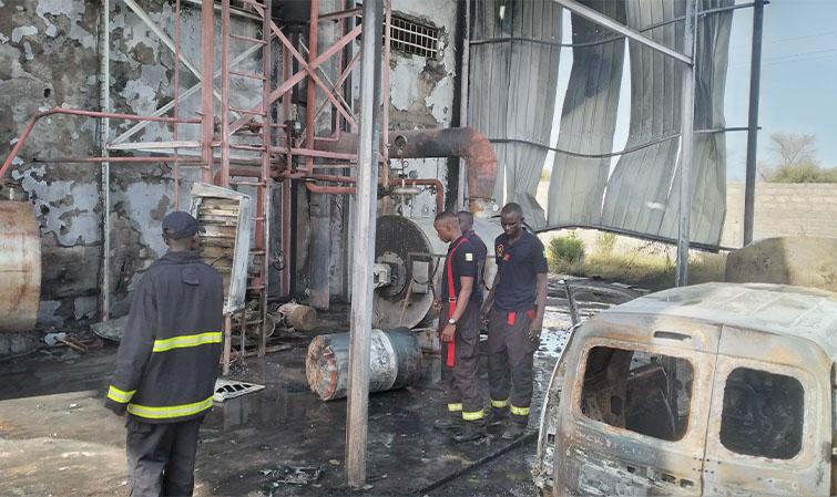 Diourbel: L’explosion de la chaudière d’une usine fait un mort et 09 blessés