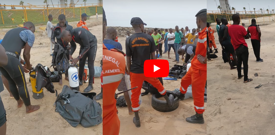 Corniche-Ouest: 03 cas de noyade enregistrés sur la plage de la porte du millénaire (Vidéo)